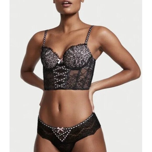 Victoria’s Secret MEDIUM (DD) Dream Angels Lightly Lined Ribbon Slot Bra Top - Picture 11 of 11